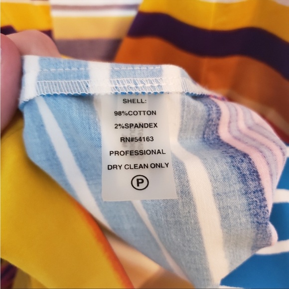 Calvin Klein Dress, Stripe Strappy Sheath, NWT - Picture 8 of 11